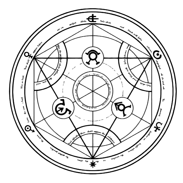 fullmetal alchemist reverse transmutation circle