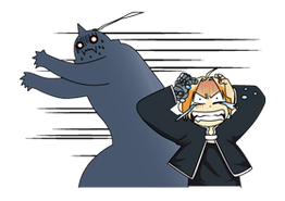 Elric Brothers' LINE Stickers based on the original manga.