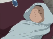 Bebé en los brazos de Dante.