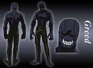 Greed's Ultimate Shield form.