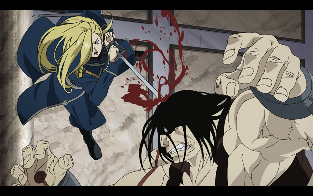 Gosto muito do estilo da Oliver Armstrong.  Anime, Fullmetal alchemist  mustang, Olivier mira armstrong