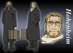 Hohenheim of Light in his usual outfit.