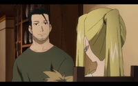 Hughes comforts Winry with his words during Elicia's birthday.