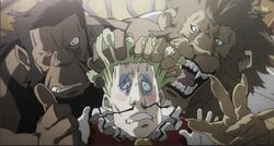 Darius with Heinkel and Yoki at the end of the anime.