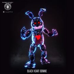 Funko Five Nights at Freddys Black Heart Bonnie Exclusive Action