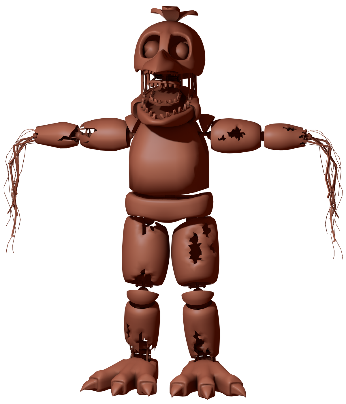 Withered чика. Сломанная чика. Withered chica VR. Withered Animatronics.
