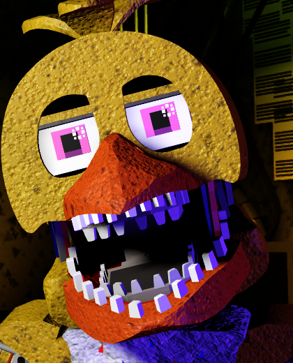 Withered chica actually scares me 😳 #foryou #viral #tiktok #fnaf #ult