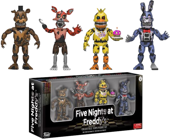 FUNKO 4 Pack Collectible Action Figures Set 1 Wave 2 | FNaF Merch Wiki ...