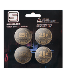 Sanshee Fnaf Arcade Tokens Set Packaging Back