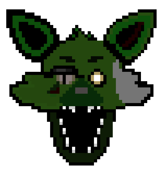 Five Nights at Freddy's 3 - Pixel art - Phantom Freddy | Sticker