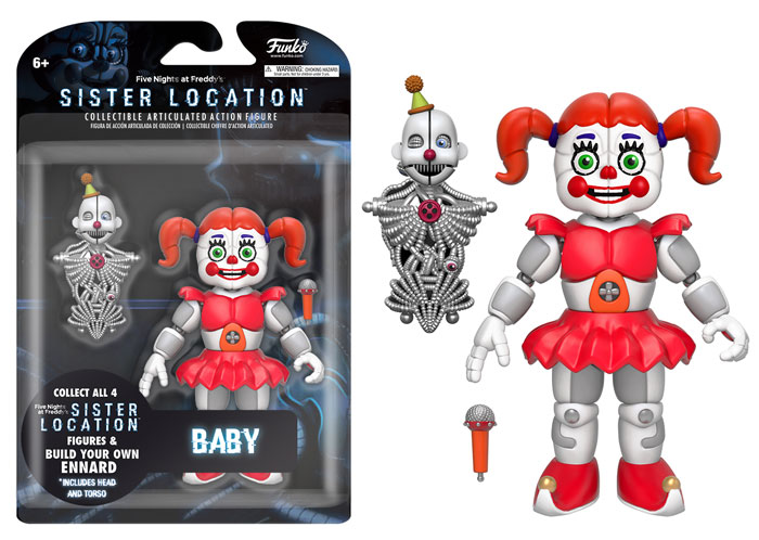 Funko Five Nights at Freddy's Sister Location 5 Funtime Freddy Action  Figure