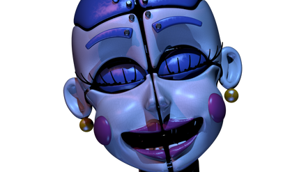 The Last Frame of Ballora's Jumpscare from Custom Night.