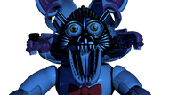 The last frame of Funtime Foxy's jumpscare.