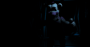 Funtime Freddy getting even closer to the player(lights).