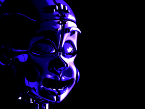 Ballora from the main menu screen.