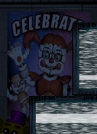 Bidybab in Circus Baby's Poster as seen in the Private Room.