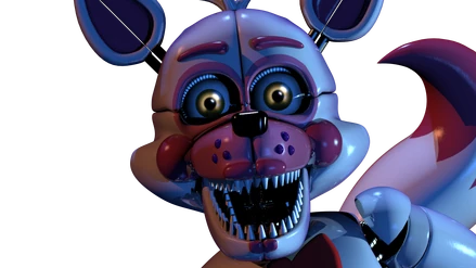 The Last Frame of Funtime Foxy's Jumpscare from Custom Night.