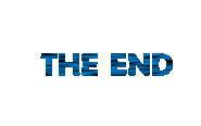 The Fake Ending text as seen at the end of its' respected ending credits, animated.