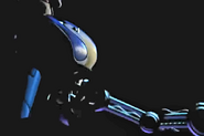 Strange metal coming out of Ballora when scooped, brightened.