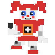 Circus Baby walking left and right.