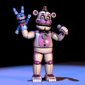 Funtime Freddy as he appears in the Extras Menu.