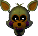 The Lolbit mask that replaces the Ennard mask on a rare occurance.