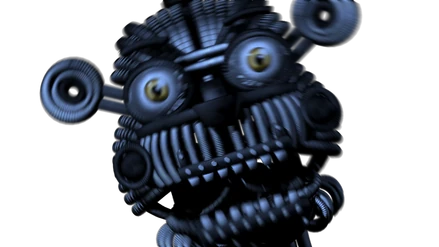 The Last Frame of Yenndo's Jumpscare from Custom Night.