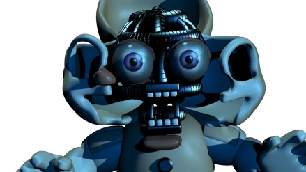 The Last Frame of Bidybab's Jumpscare from Custom Night.