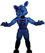 IMG 0088.gif (628 KB) Funtime Foxy twitching center of the room in the dark.