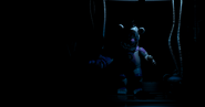 Funtime Freddy getting closer to the player.