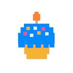 The blue cupcake icon.