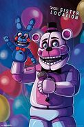 Bon-Bon in an official poster with Funtime Freddy.