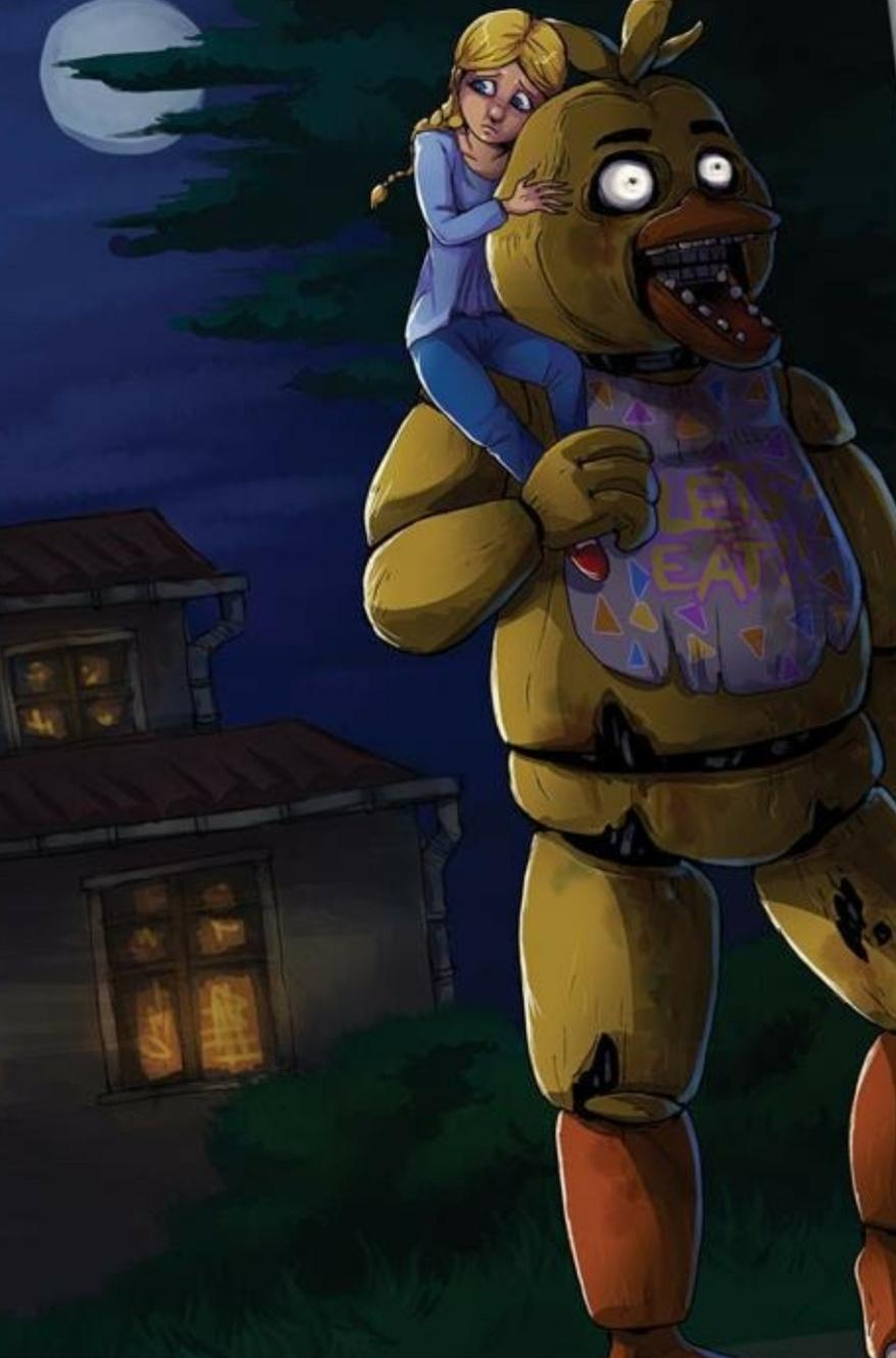 Withered Chica, My FNAF 1, 2, 3, and 4 anime/manga online fan-art things!