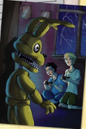 Scrapped teaser art of Plushtrap in the Ultimate Guide