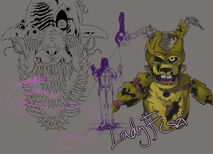 Concept for upcoming Twisted Foxy art (along with Purple Guy and Springtrap).