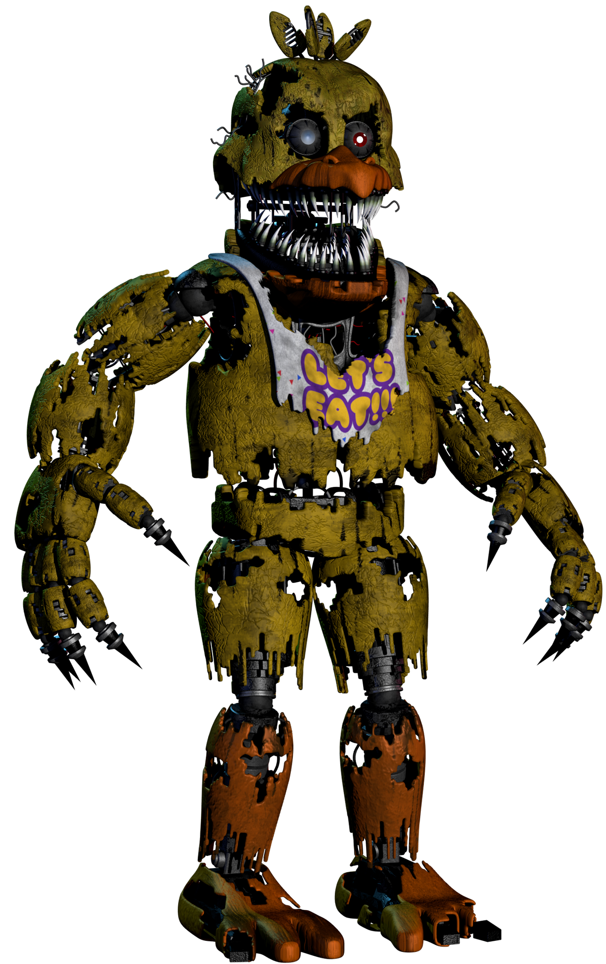 NightMare Chica From FNaF AR Blender Release! by mrrabgamer on