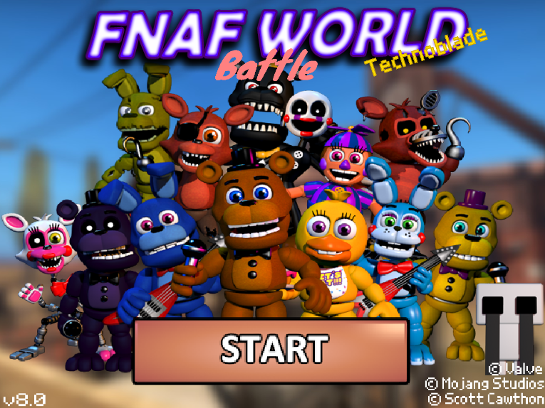 Nightmare Fredbear, FNAF World Battle on Scratch Wiki