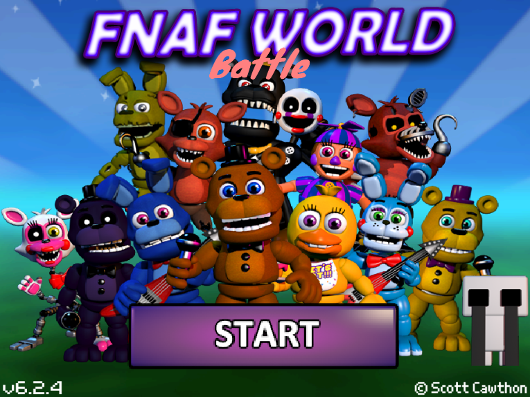 FOUR MOVES?! - FNAF World Redacted - Part 1 