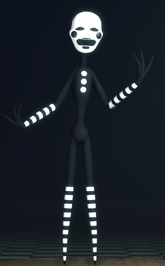 черная марионетка. марионетка фнаф 2.