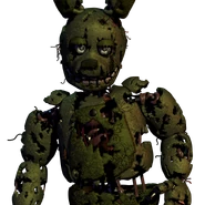 Springtrap, the primary antagonist and only true animatronic of the game.