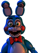 Toy Bonnie as he appears sliding across The Office.