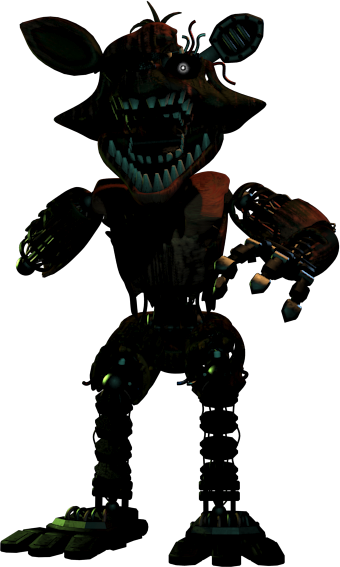 Phantom Foxy animatronic from Five Nights at Freddy's 3.