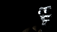 Freddy's endoskeleton head from the main menu.