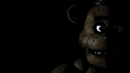 Freddy in the main menu, barred any words or static foreground.