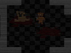 I decided to try to create the fnaf 2 minigames and a few of the three with  the atari 2600 palette (Credits to FNaFLore For the images except stage 01)  : r/fivenightsatfreddys