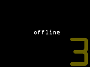 The first hints of a third game are revealed in this brightened image of Scott's "offline" screen.