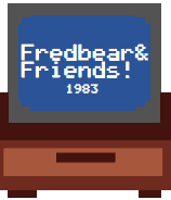 Fredbear and Friends.gif (16 KB) Foxy, among others, seen on "Fredbear & Friends!" commercial in the minigames.