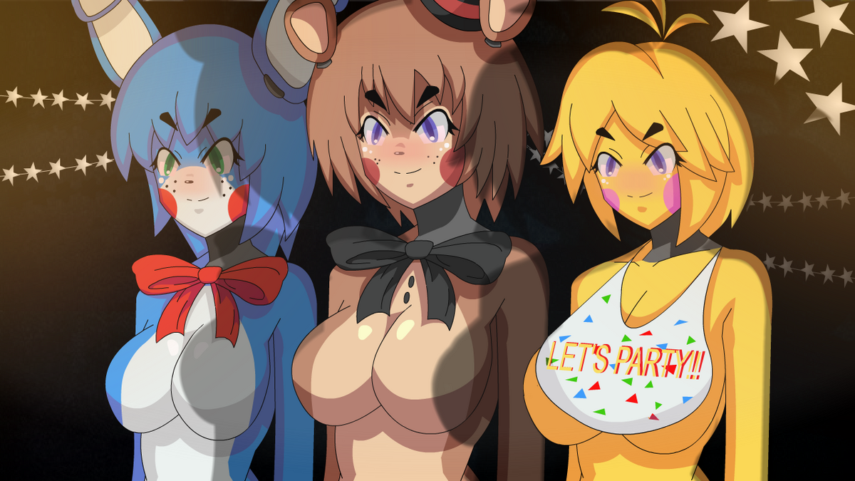 the FNaF ANIME GIRLS introduce FOXY and MANGLE! (FNIA: Expanded Night 2) 