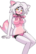 Mangle's pose on the Office desk (FNiA2)