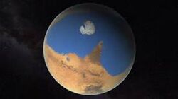 Artist depiction of mars